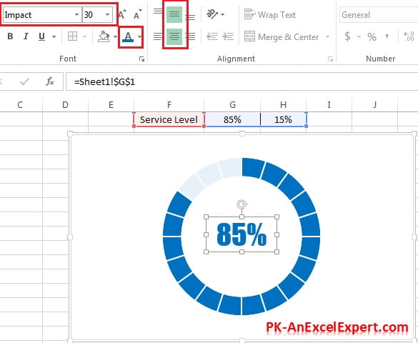 Progress Circle Chart Excel