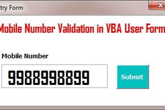 Mobile Number Validation