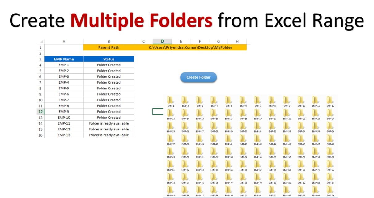 Create Multiple Folder