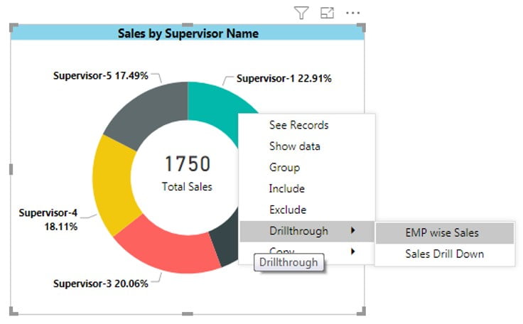 Drillthrough in Power BI