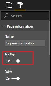 Enable the Tooltip