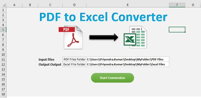 PDF to Excel Converter