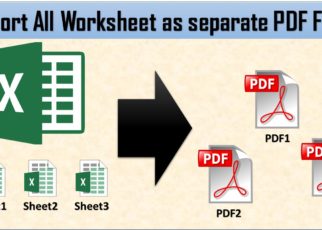 Export All Worksheet as PDF