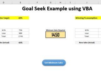 Goal Seek Using Macro