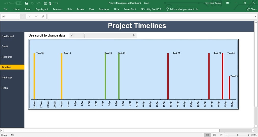 Timeline Sheet Tab