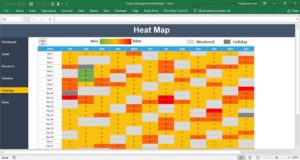 Heat map sheet tab