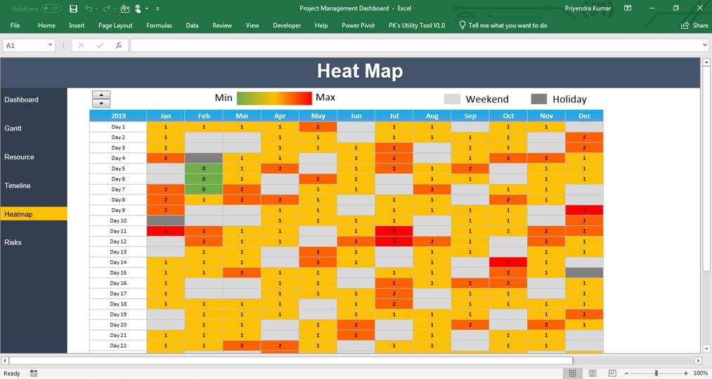 Heat Map Sheet Tab