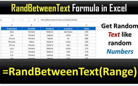 RandBetweenText Function