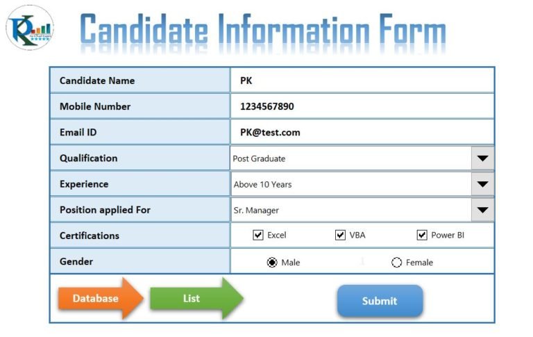 Smart Data Entry form with minimum VBA - PK: An Excel Expert