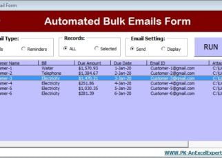 Bulk Email Payment Reminder