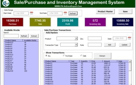 Inventory Management form