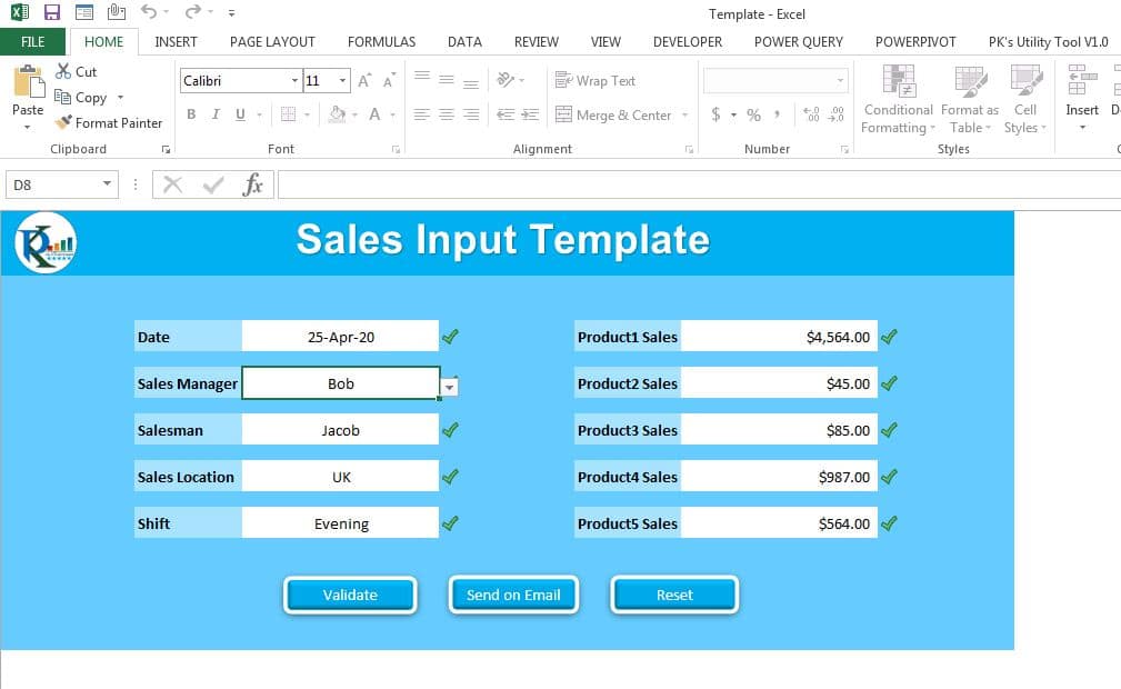 Email Data Consolidation Tool in Excel