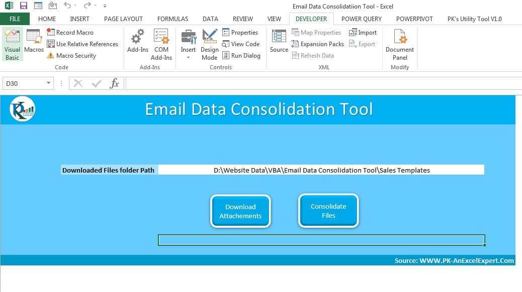 Data consolidation Tool