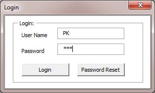 Login form