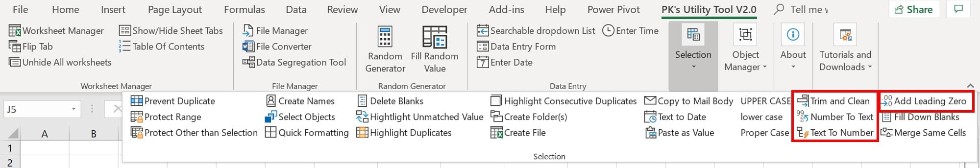 New Features in PK's Utility Tool