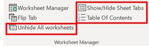 Worksheet Manger Group