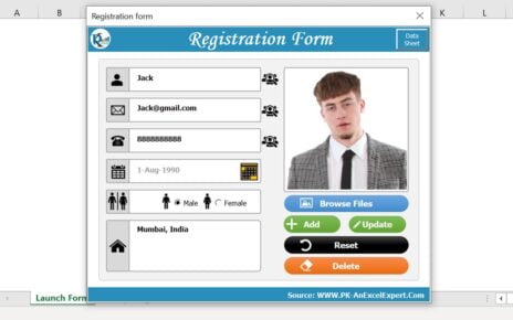 Registration form