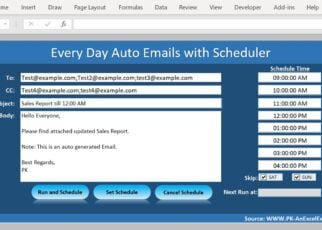 Auto Email using Schedule