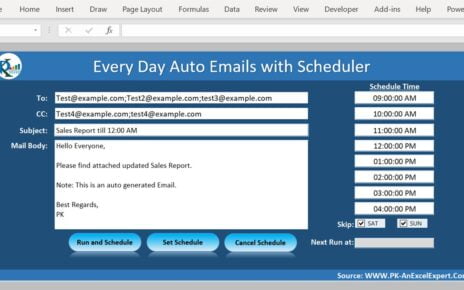 Auto Email using Schedule