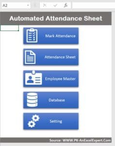 Automated Attendance Sheet