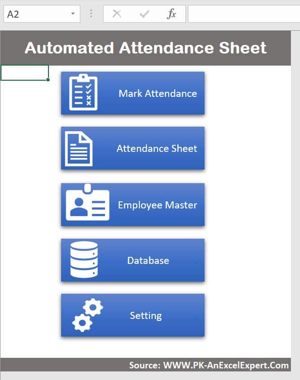 employee attendance sheet