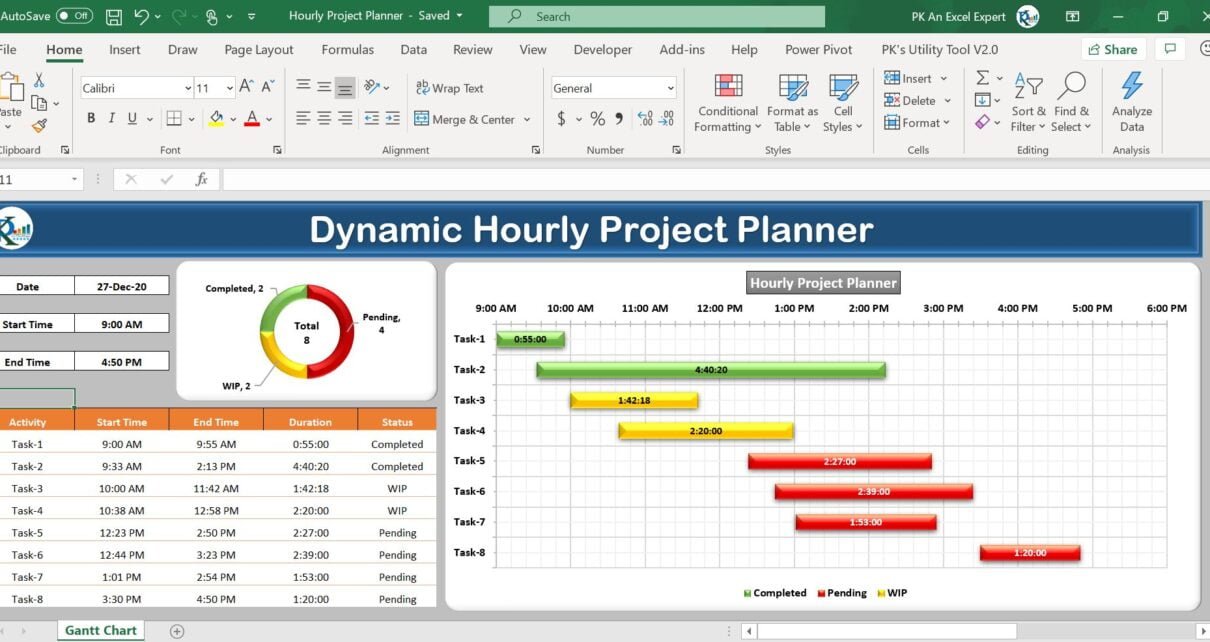 Hourly Project Planner