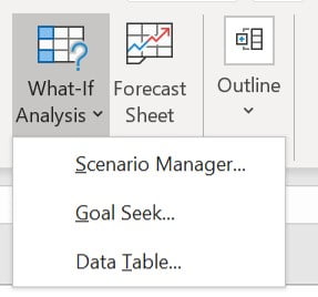 what if analysis excel 2010 goal seek