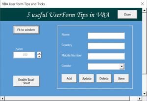 5 VBA Userform Super Tips