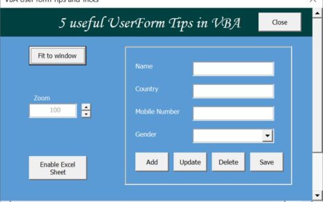 5 VBA Userform Super Tips