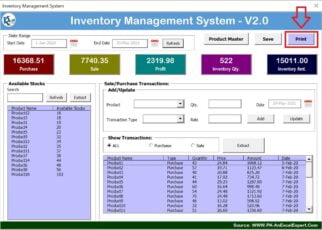 Inventory Management System V2.0