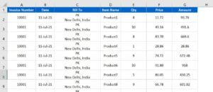 Invoice Data