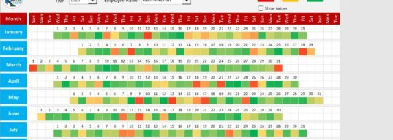 Sales Calendar in Excel