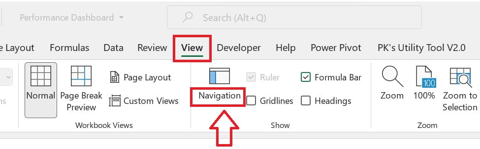 Navigation Pane