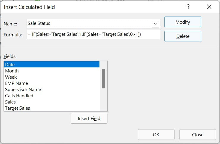 Calculated Field