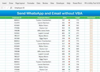 Send WhatsApp and Email without VBA