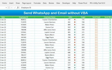 Send WhatsApp and Email without VBA