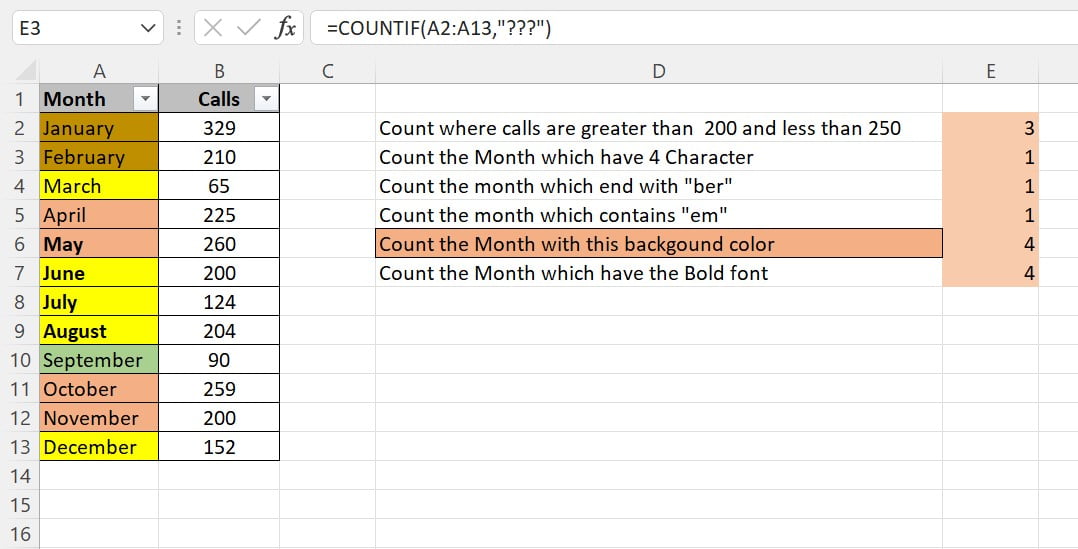 COUNTIF by cells background color in Excel - PK: An Excel Expert