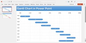 Gantt Chart in PPT