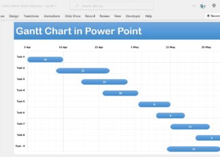 Gantt Chart in PPT
