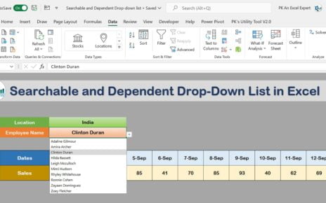 Searchable and Dependent Drop-down list