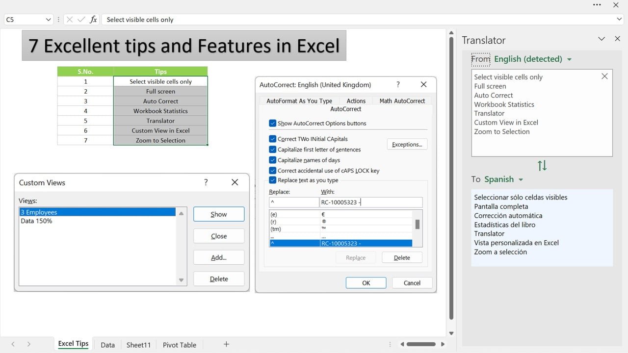 7 Excellent tips in Microsoft Excel - PK: An Excel Expert