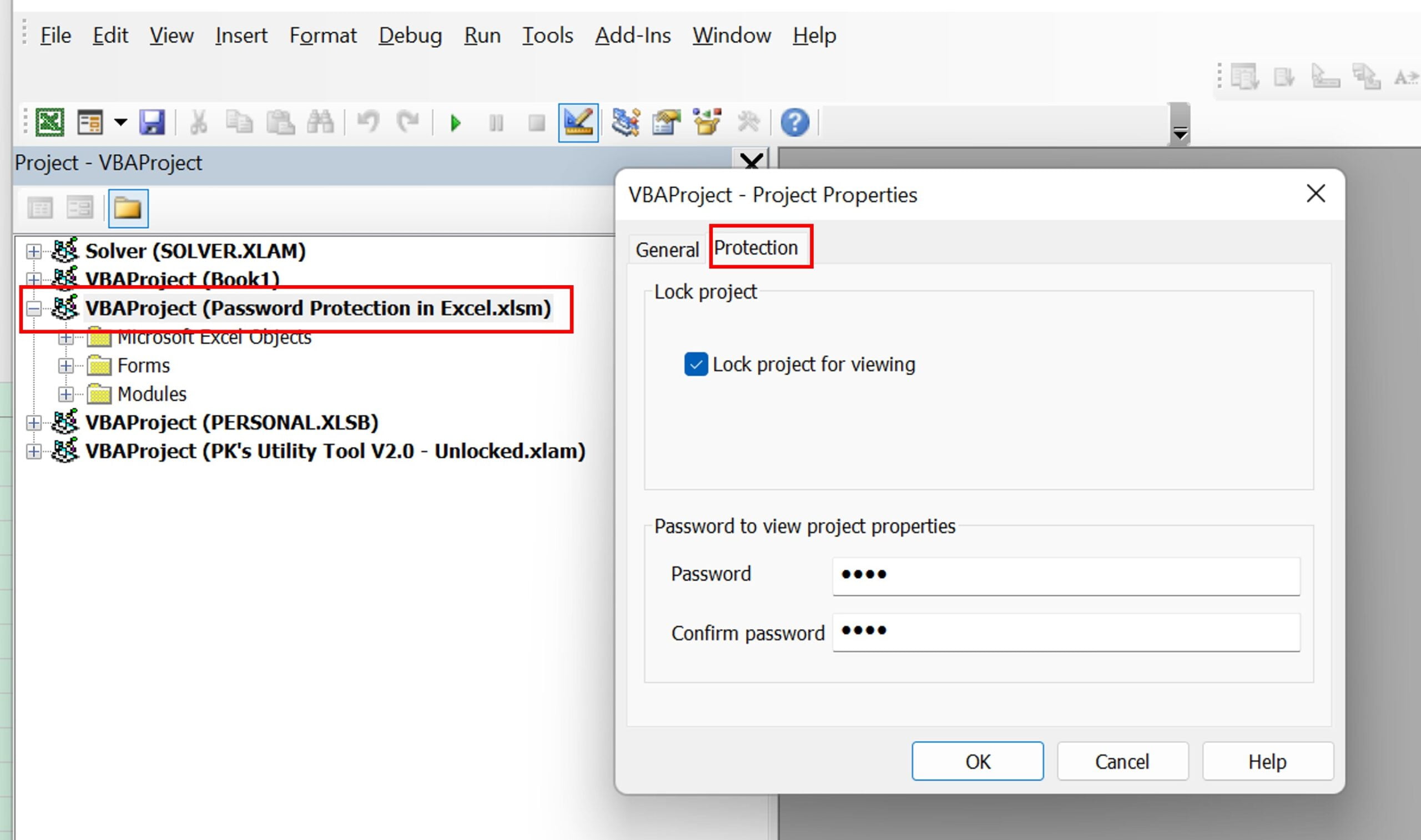 VBA Project Protection