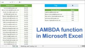 LAMBDA function in Excel