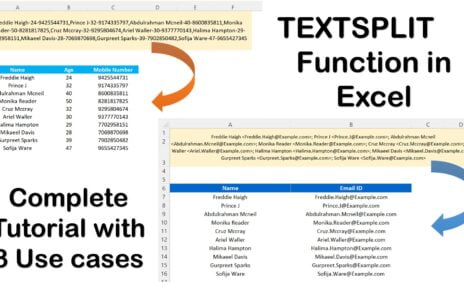 TEXTSPLIT Function in Excel