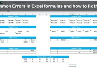 Excel Formula Errors