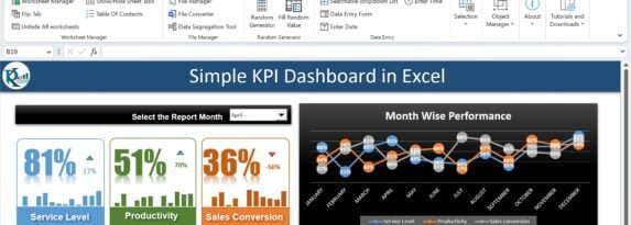 Simple Dashboard in Excel