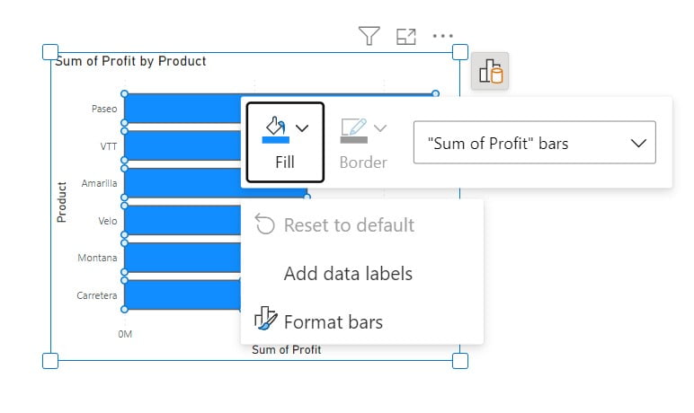 Formatting a Visual On-Object