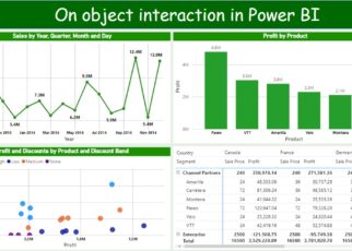 On object interaction in Power BI