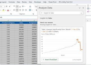 AI Powered Features in Excel