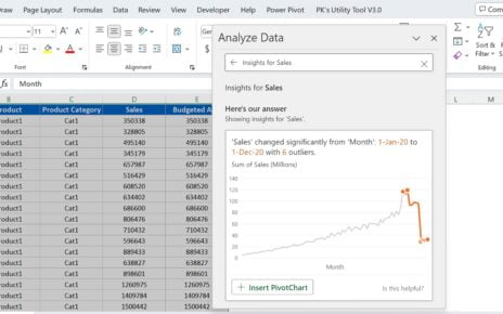 AI Powered Features in Excel